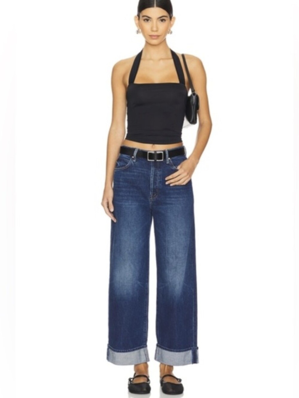 Mother Denim Lil' Spitfire Nerdy Cuff Jeans in Did You Bring Me Anything? -Sz 23